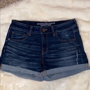 Dark Wash American Eagle Jean Shorts